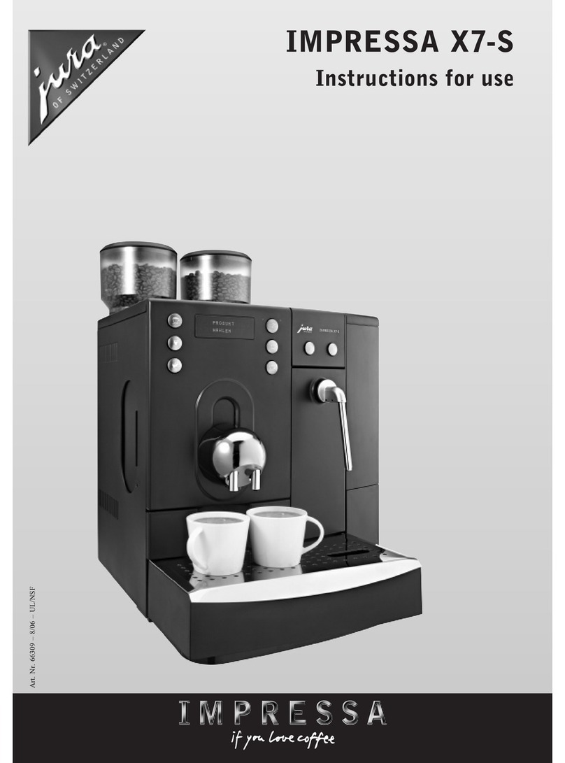 Jura IMPRESSA X7-S Instructions for use