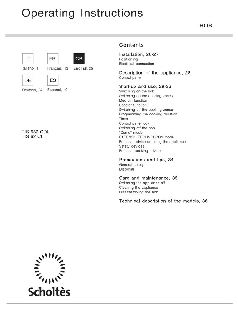 SCHOLTES TIS 62 CL User manual