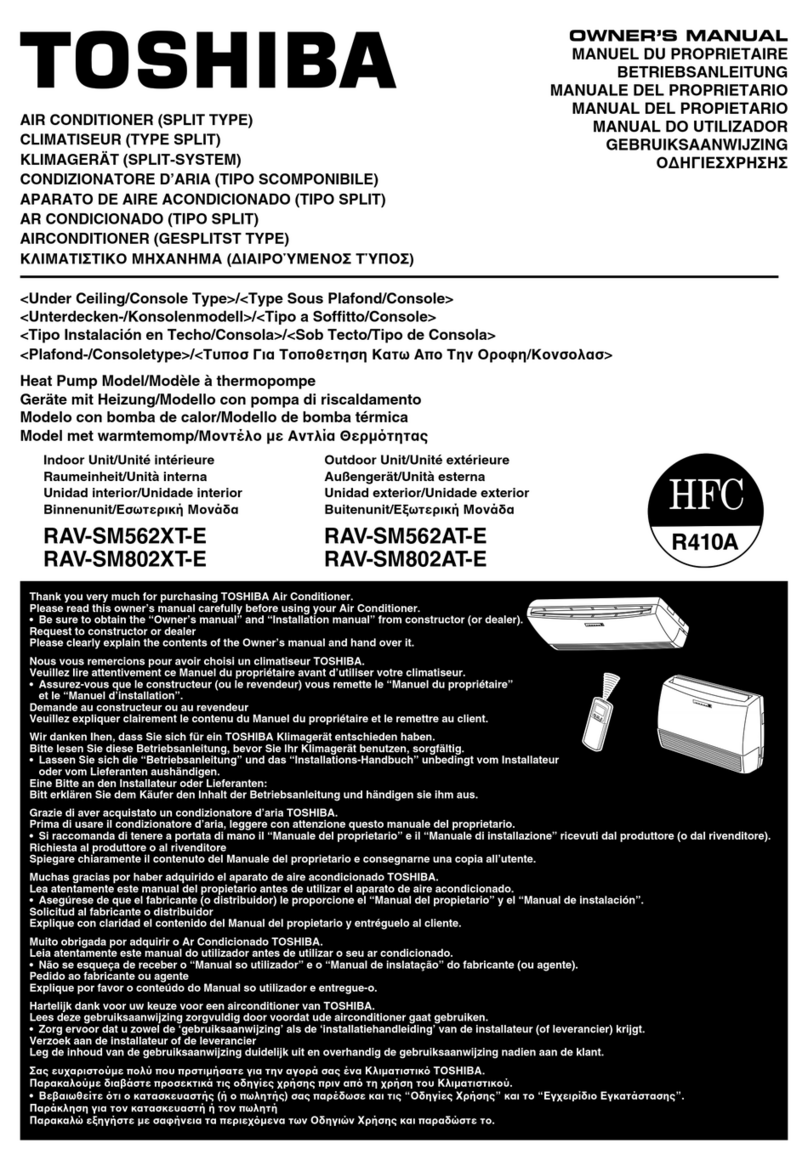 Toshiba RAV-SM562XT-E User manual