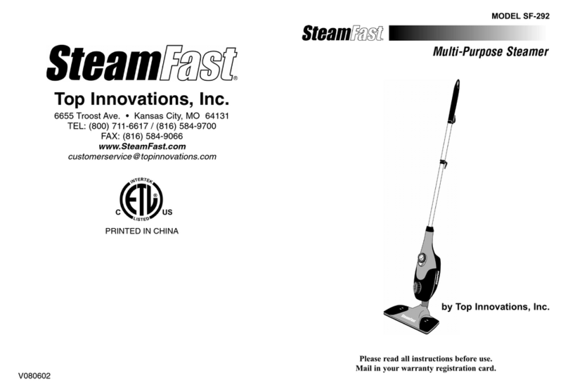 Steamfast SF-292 User manual