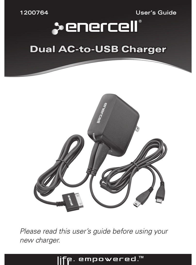 Enercell Dual AC-to-USB Charger User manual
