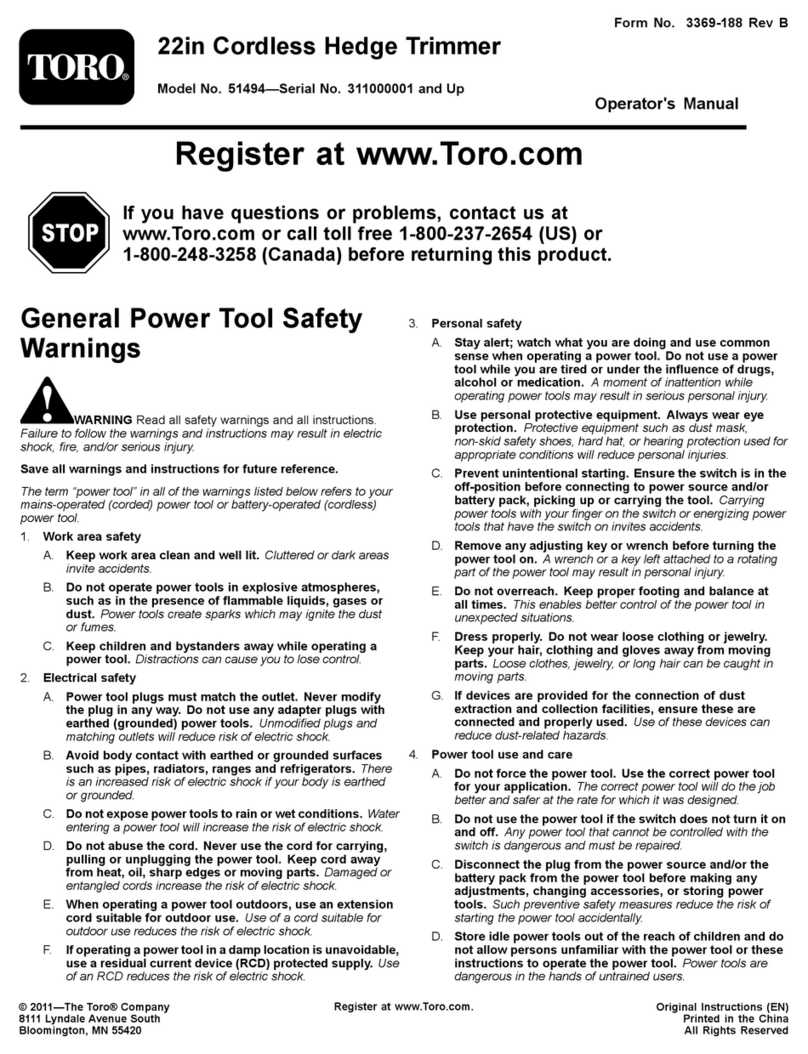 Toro 51494 Operator's manual