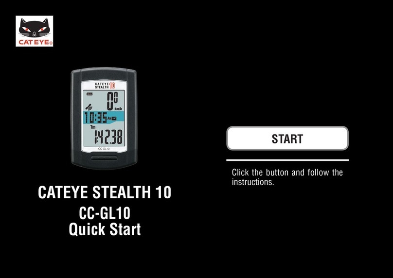 Cateye Stealth 10 quick start