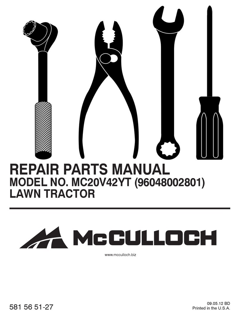 McCulloch MC20V42YT Owner's manual