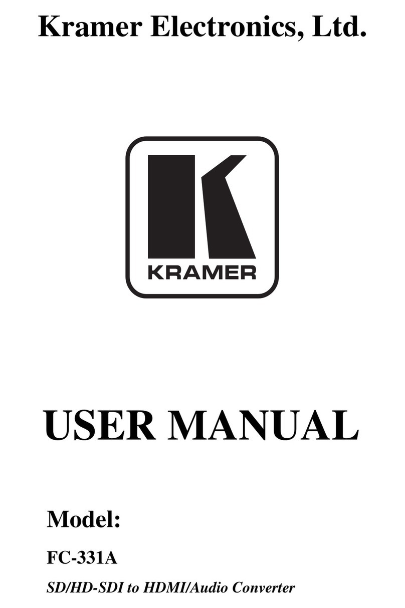 Kramer FC-331A User manual Kramer FC-331A User manual