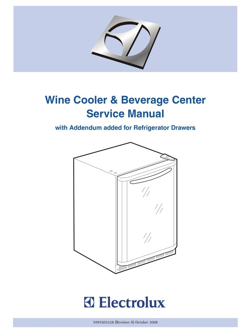 Electrolux Wine Cooler / Beverage Center User manual
