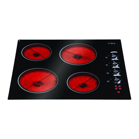 CDA HCC561/1 Manual for installation, use and maintenance