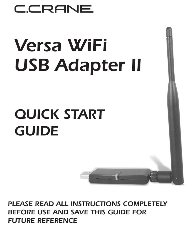 C. Crane Versa WiFi USB Adapter II quick start guide C. Crane Versa WiFi USB Adapter II quick start guide
