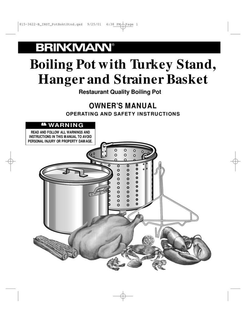 Brinkmann Boiling Pot User manual Brinkmann Boiling Pot User manual