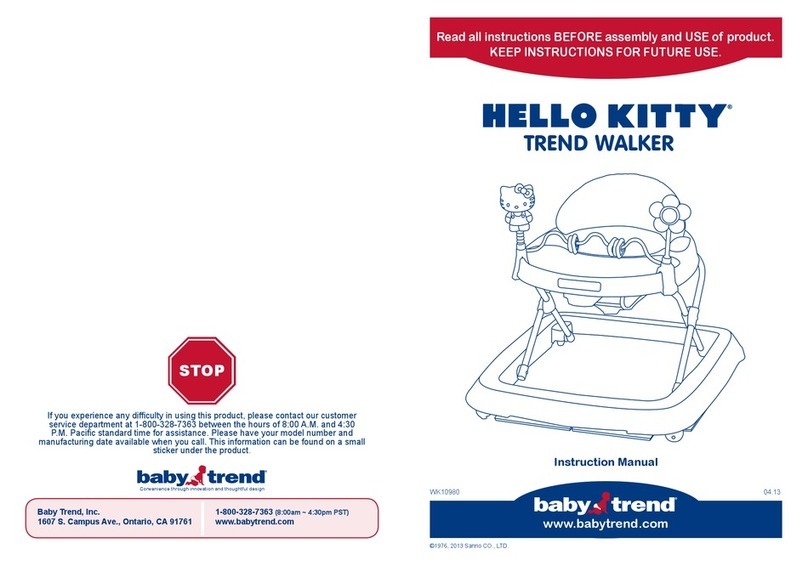 Baby Trend Hello Kitty User manual