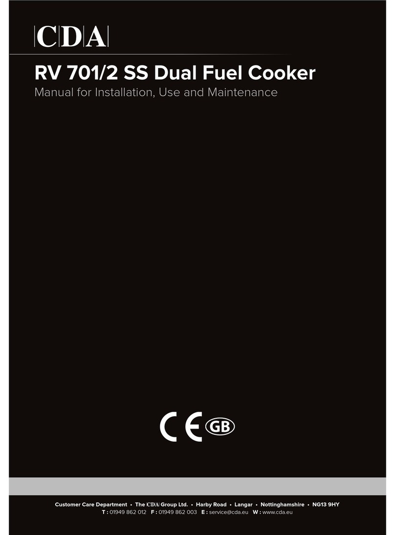 CDA GB RV 701 SS Installation & maintenance manual