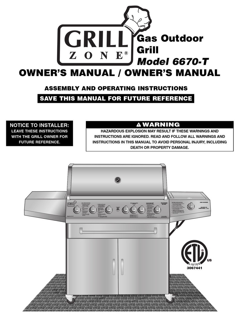 Grill Zone 6670-T User manual