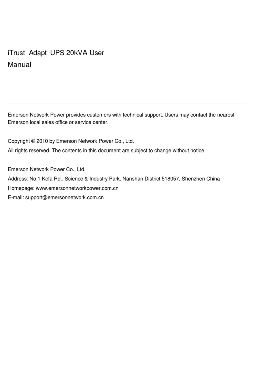 Emerson Adapt User manual