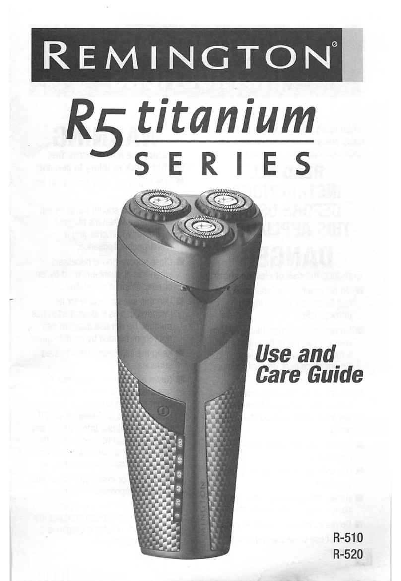 Remington R5 titanium series User manual