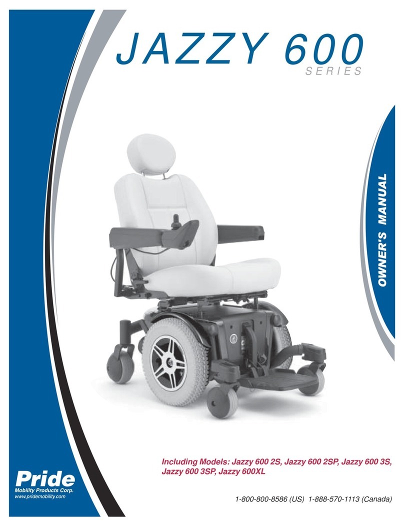 Pride Jazzy 600 2S owner's manual Pride Jazzy 600 2S owner's manual
