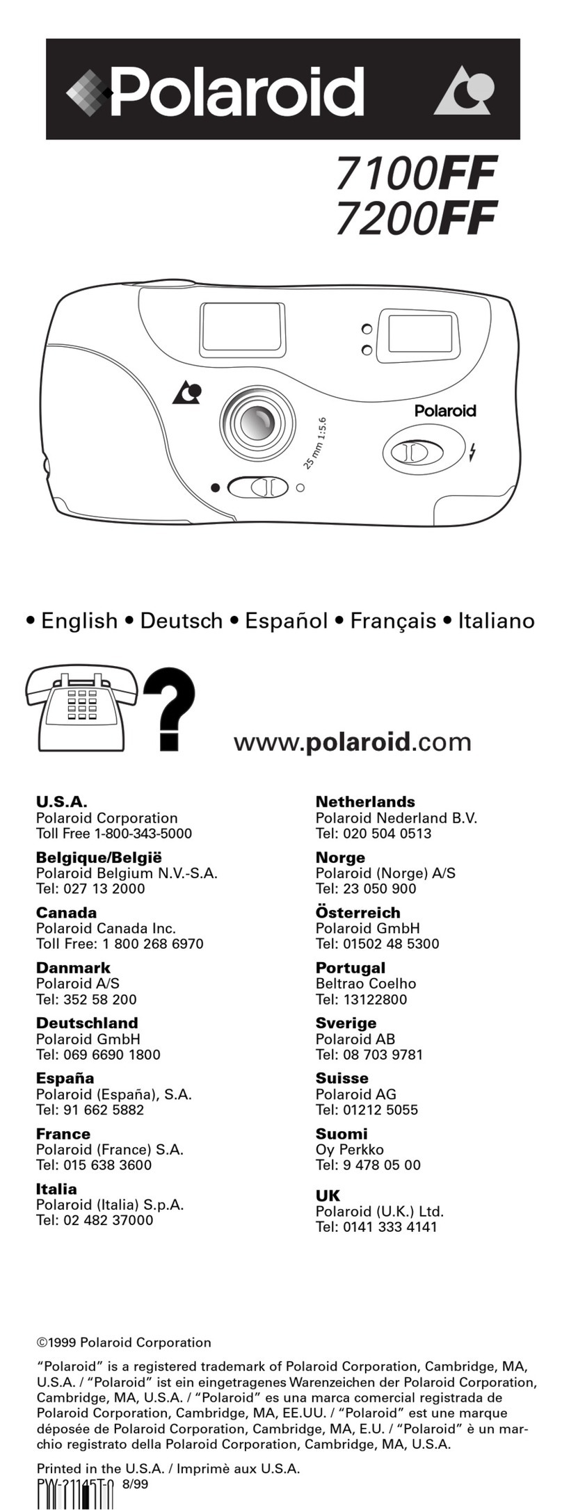 Polaroid 7100FF user guide