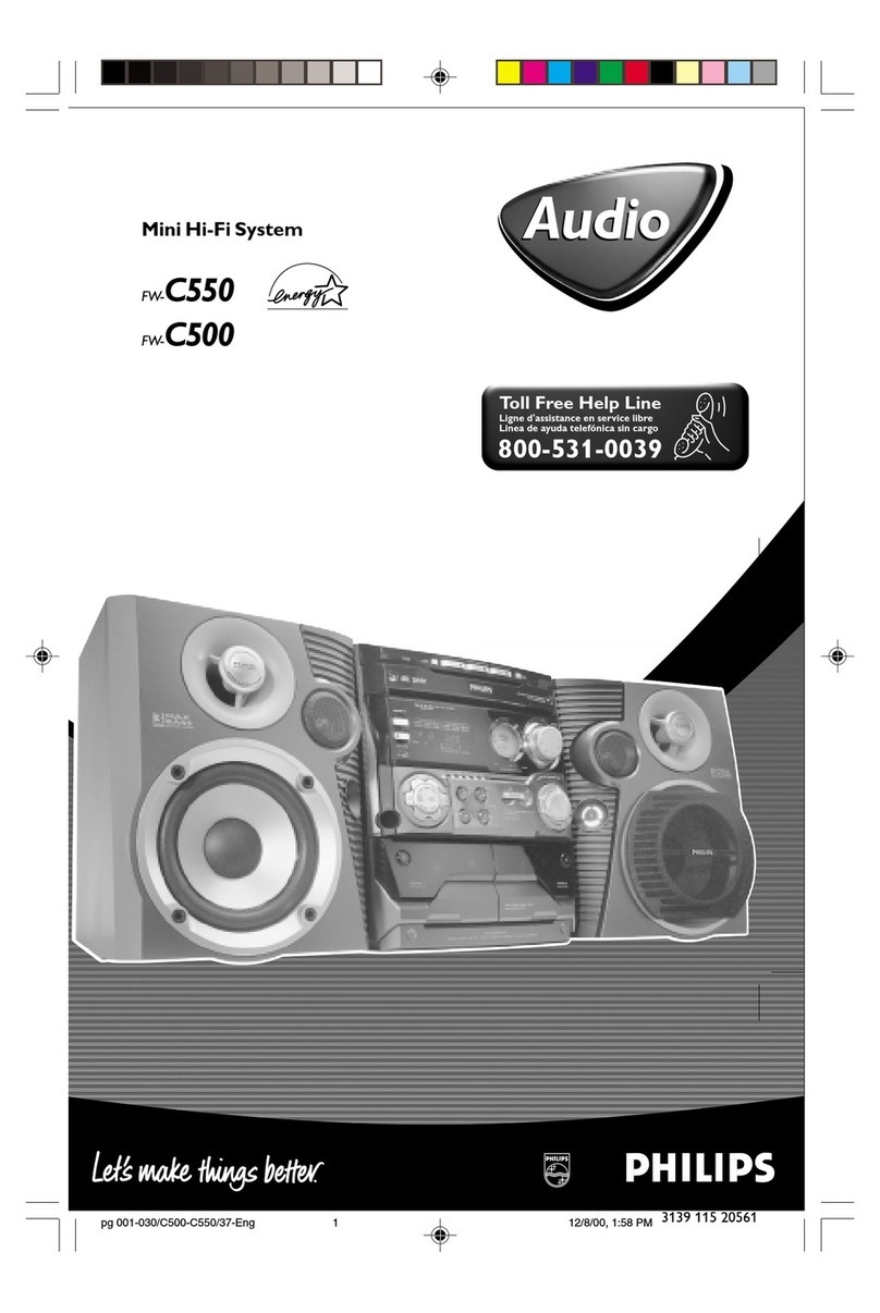Philips FW-C550 User manual