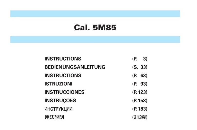 Seiko Cal. 5M85 instructions