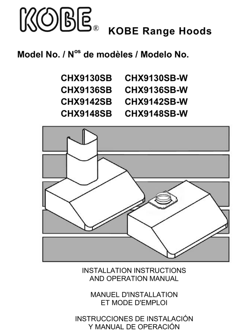 KOBE CHX9130SB Troubleshooting guide