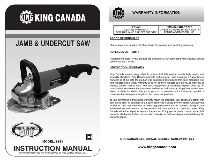 King Canada 8363 instruction manual