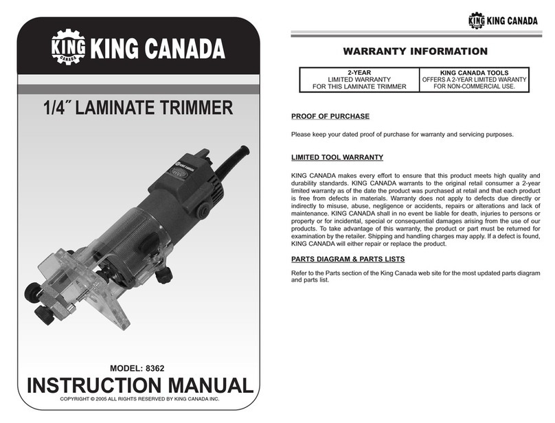 King Canada 8362 instruction manual