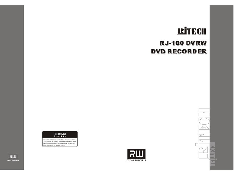 RJ Tech RJ-100 DVRW user manual
