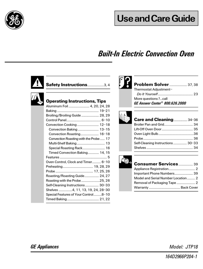 GE JTP18 User manual