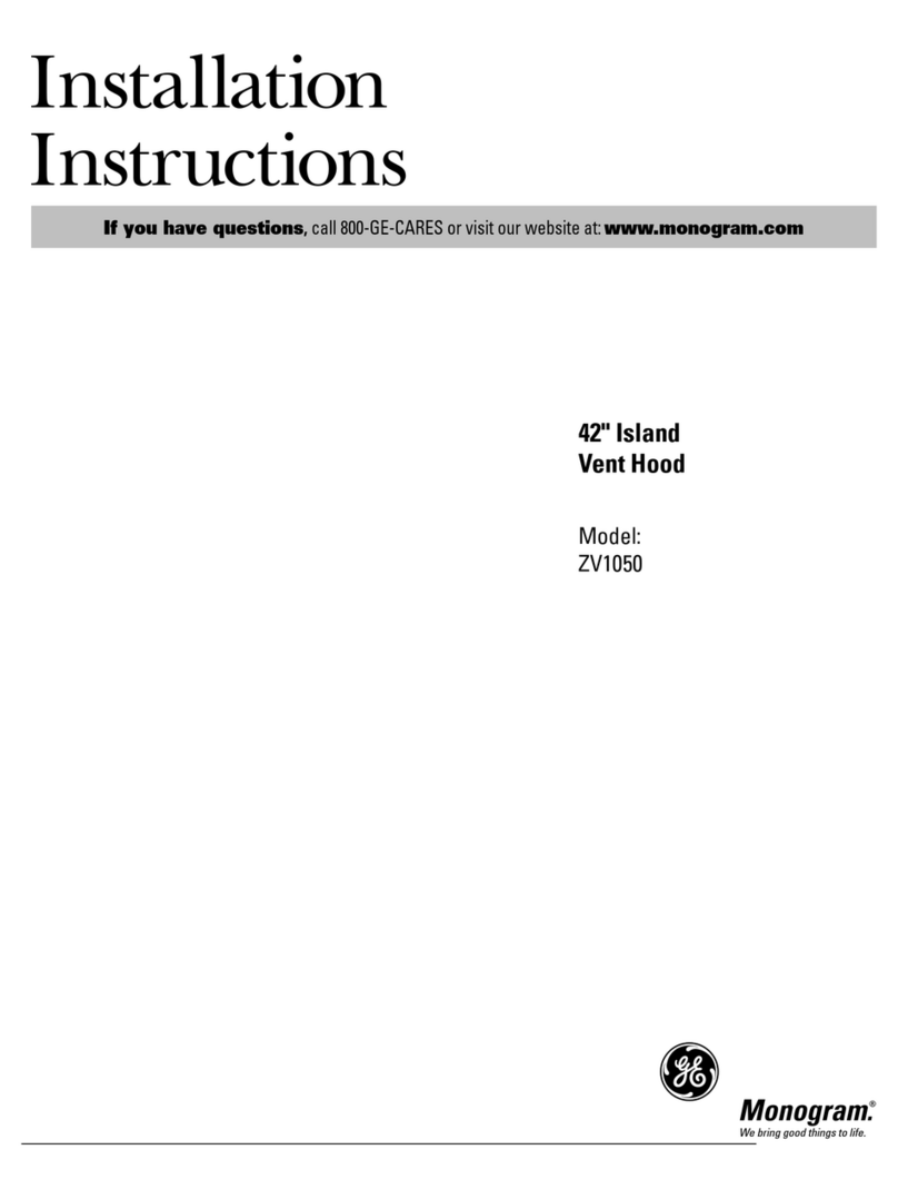GE Monogram ZV1050 User manual