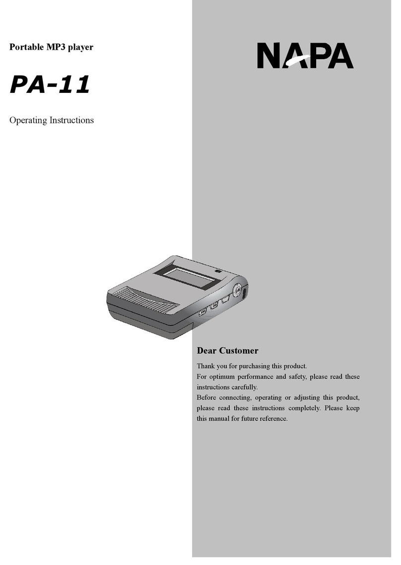 Napa PA-11 User manual