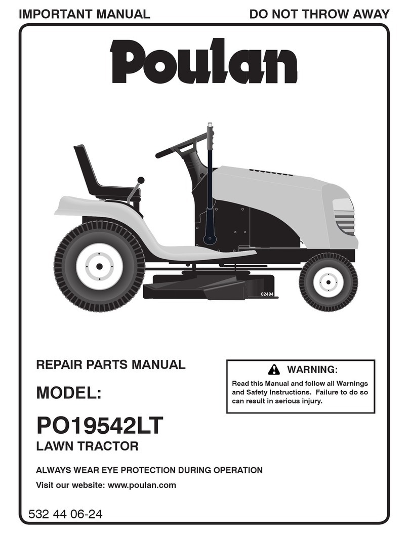 Poulan Pro PO19542LT Repair parts manual