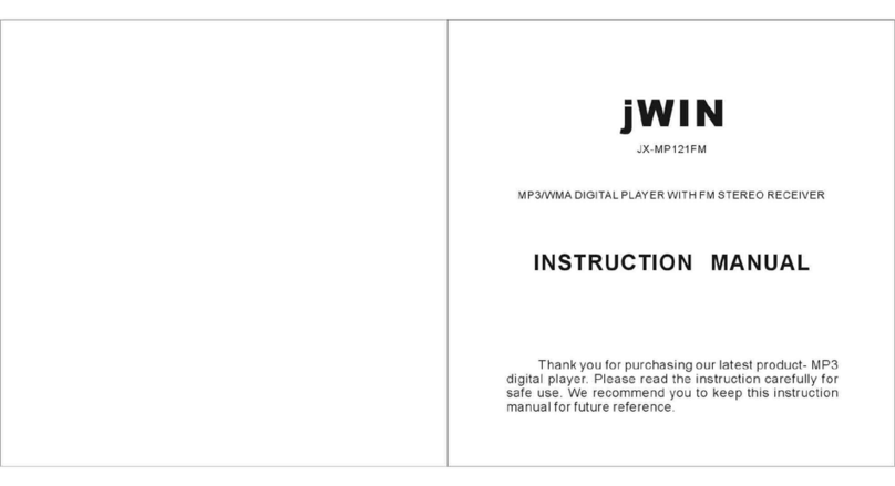 jWIN JX-MP121FM User manual