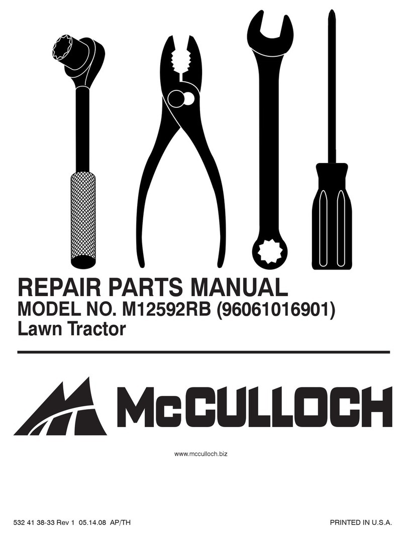 McCulloch M12592 RB Repair parts manual