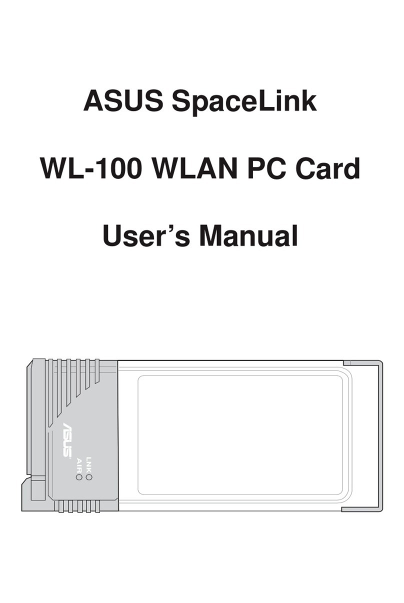 Asus SpaceLink WL-100 User manual Asus SpaceLink WL-100 User manual