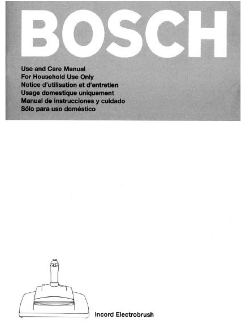 Bosch Incord Electrobrush use and care manual