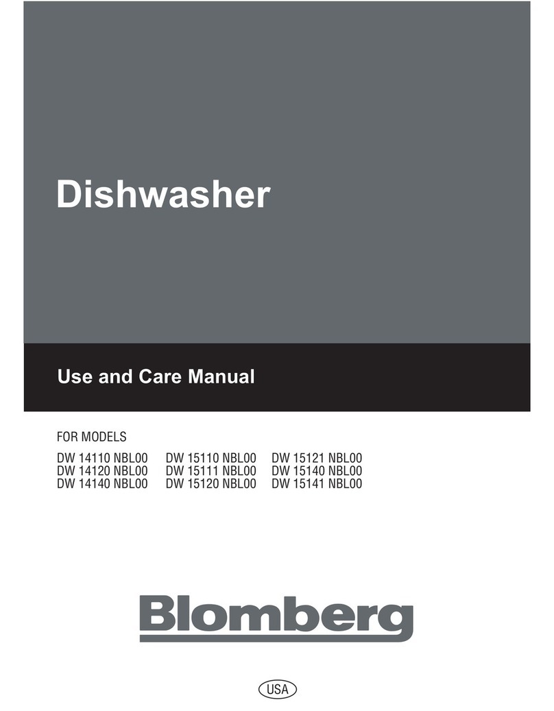 Blomberg DW 14110 NBL00 use and care manual