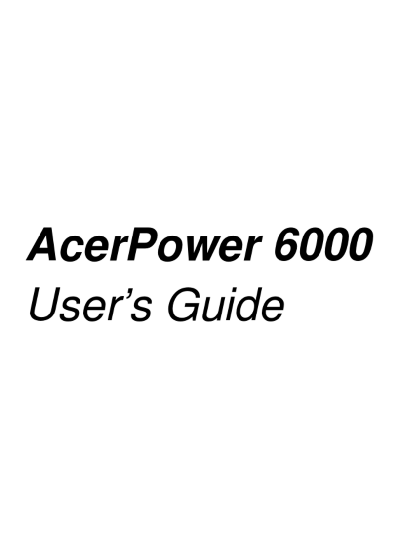 Acer Power 6000 User manual Acer Power 6000 User manual