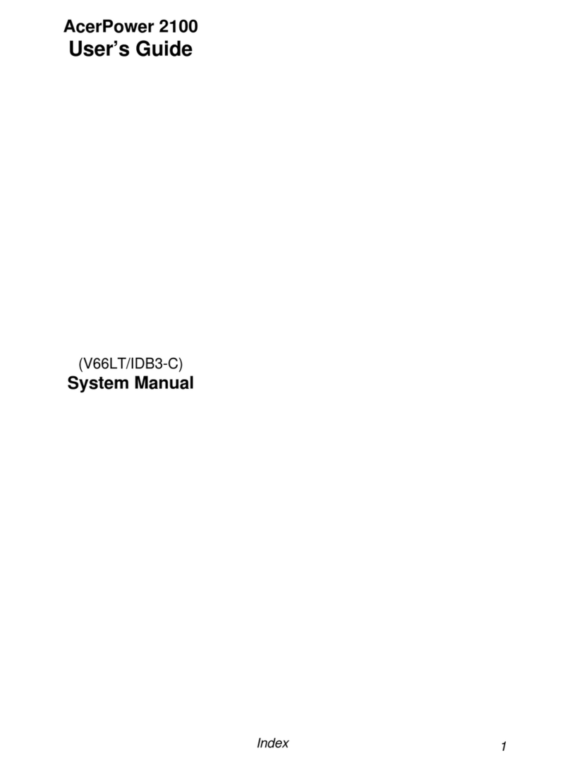 Acer Power 2100 User manual