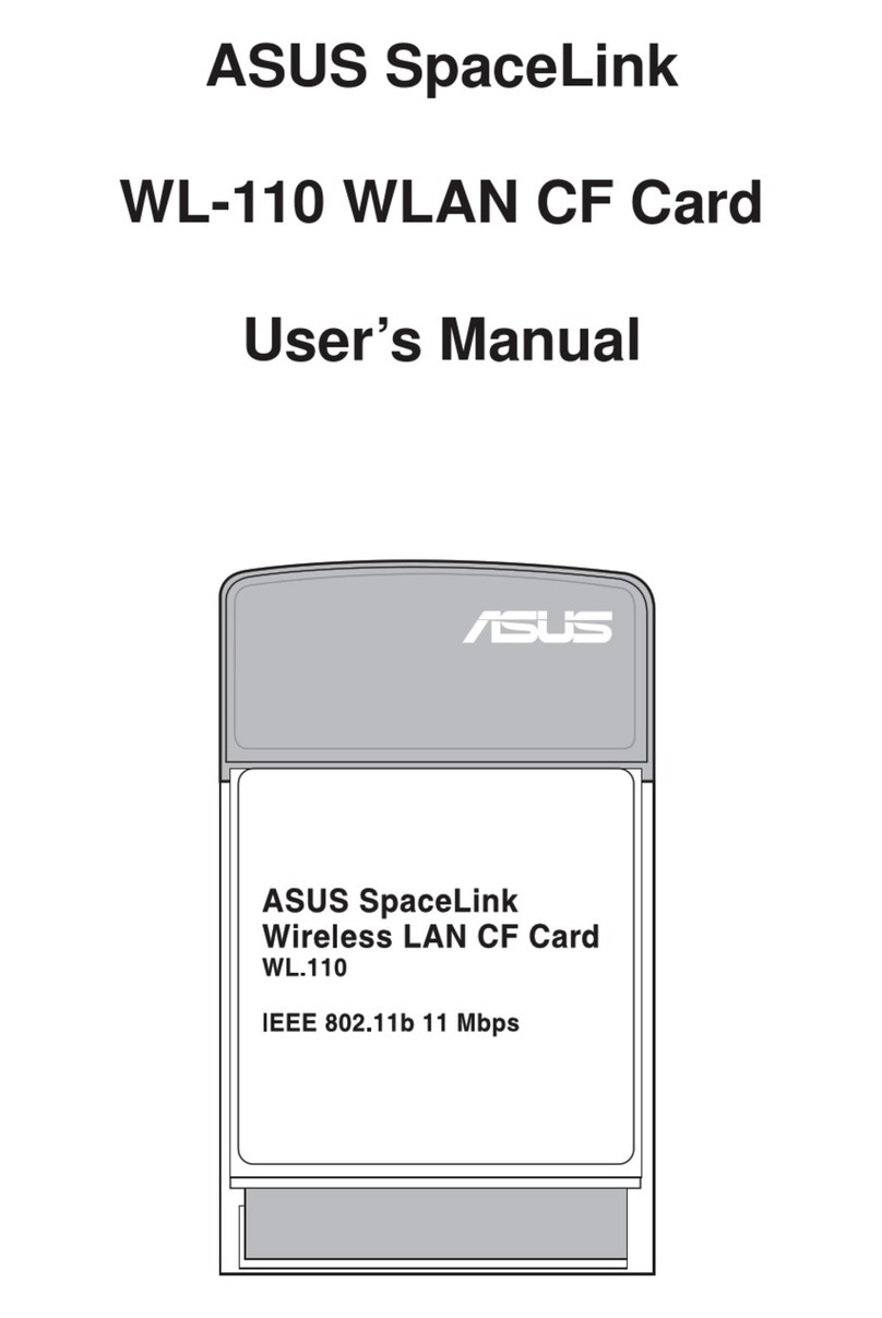 Asus SpaceLink WL-110 User manual