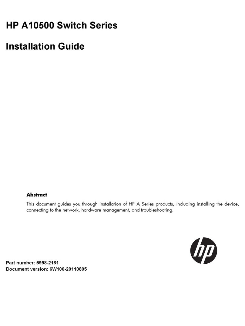 HP A10500 Series installation guide