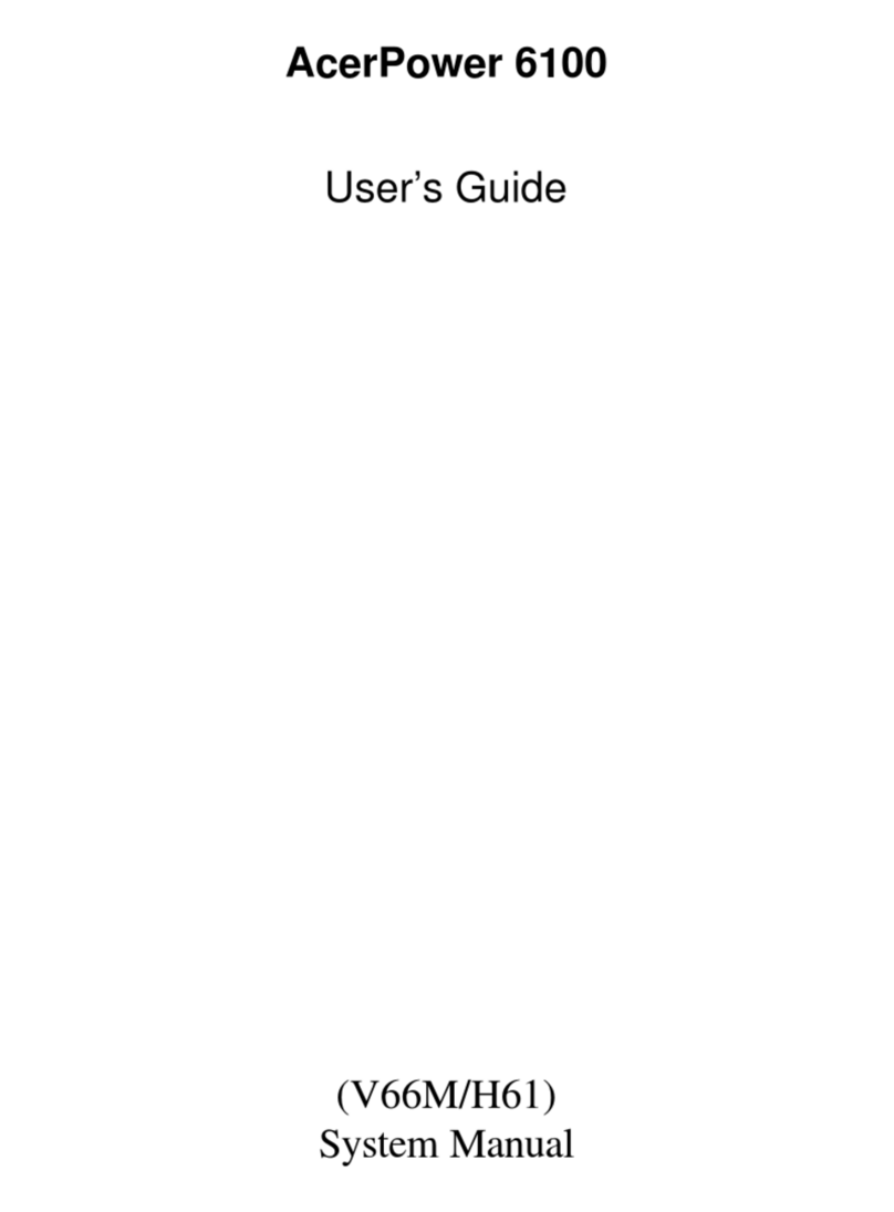 Acer Power 6100 User manual