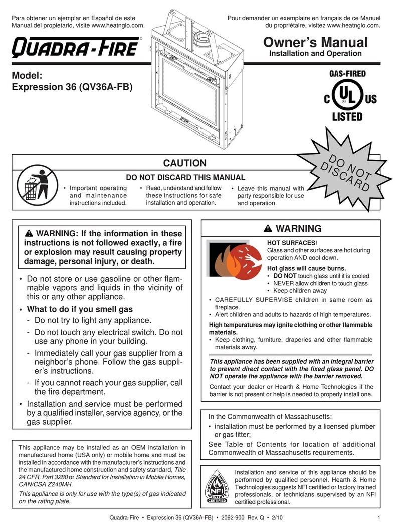 Quadra-Fire Expression 36 owner's manual
