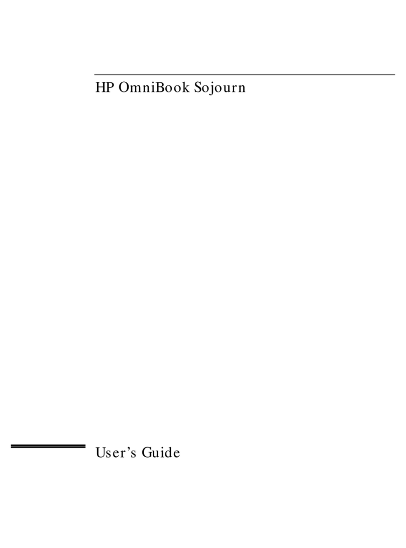 HP OmniBook Sojourn User manual