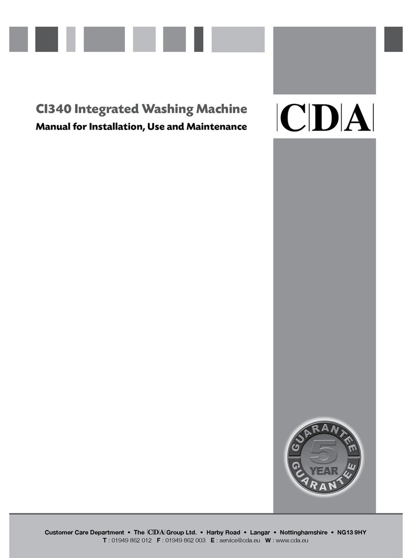CDA CI340 Manual for installation, use and maintenance