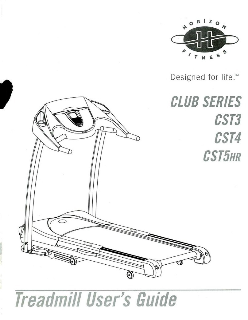 Horizon Fitness CLUB SERIES CST3 user guide