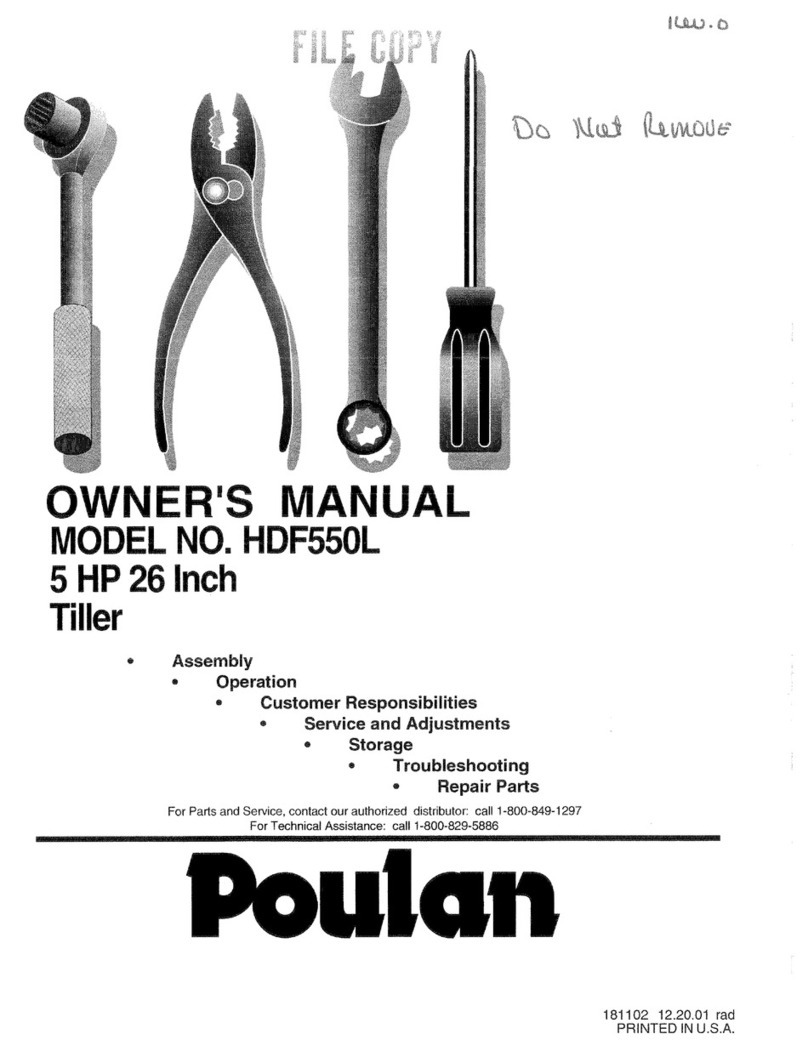 Poulan Pro HDF550L User manual