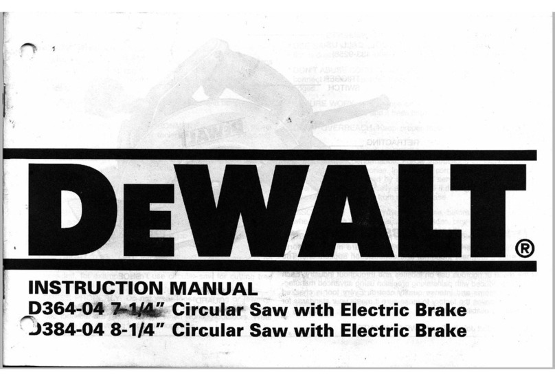 DeWalt D364-O4 User manual