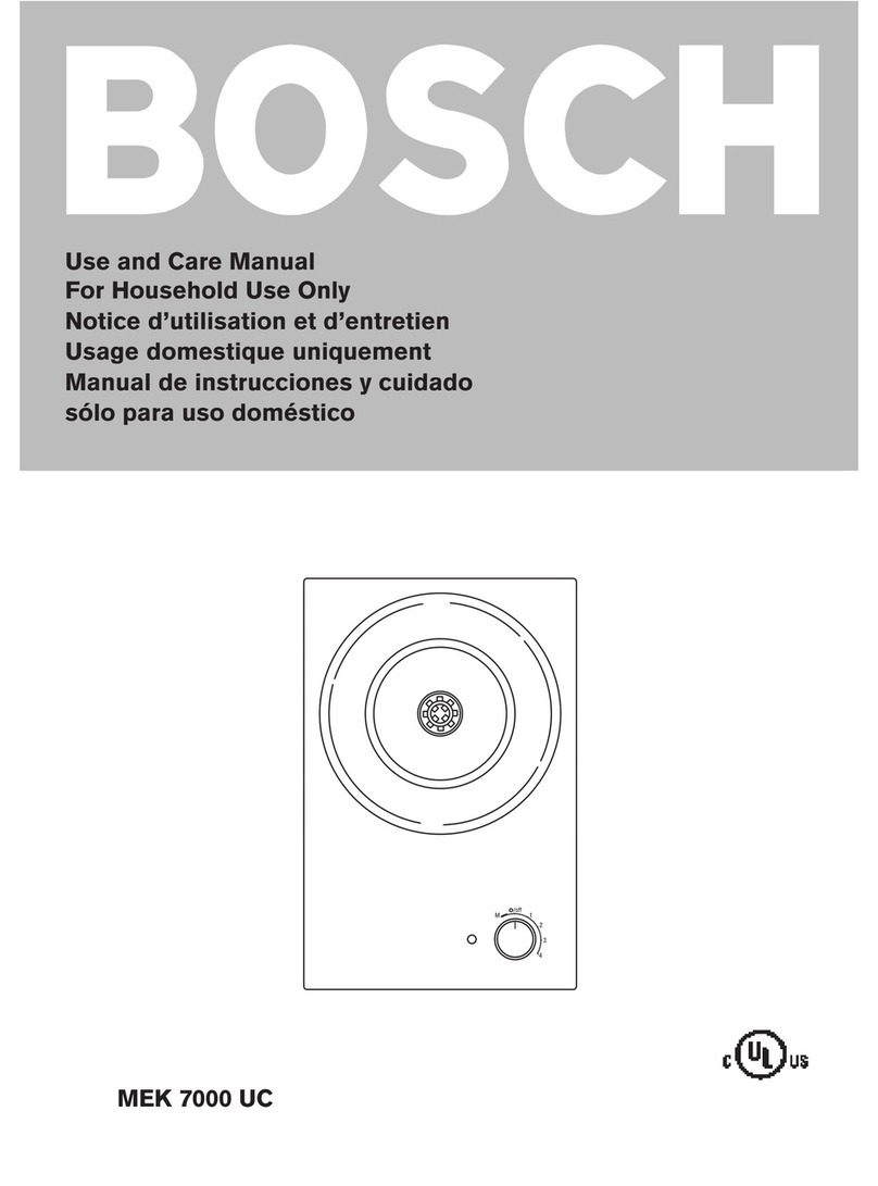 Bosch MEK 7000 UC use and care manual