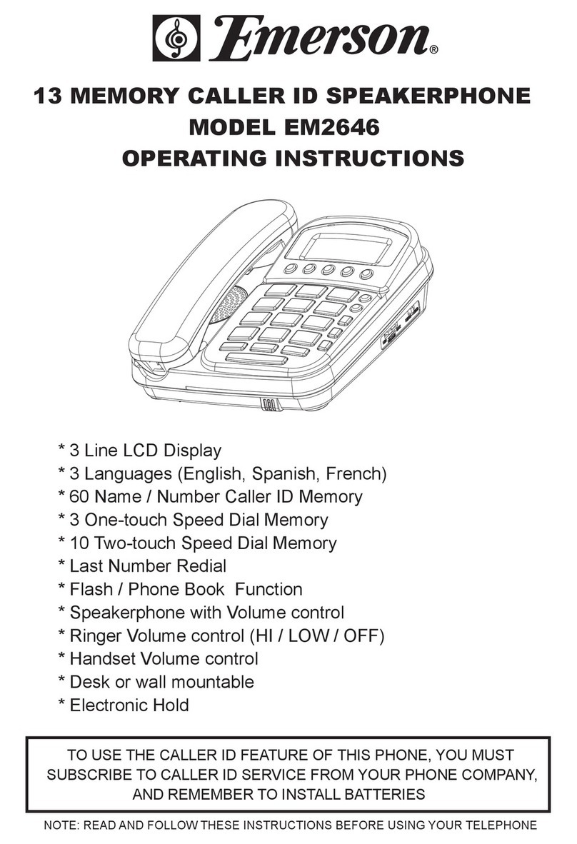 Emerson EM2646 operating instructions
