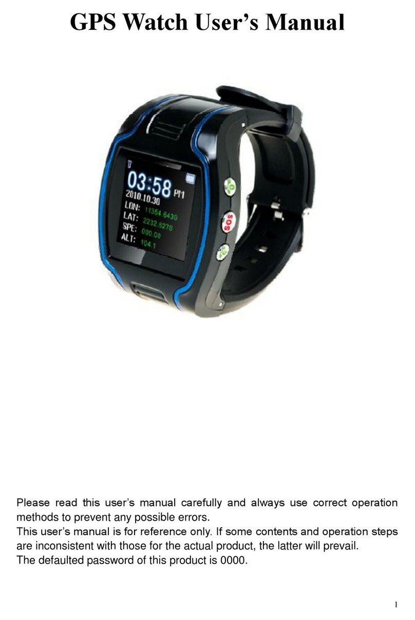 Easy Gps watch user manual