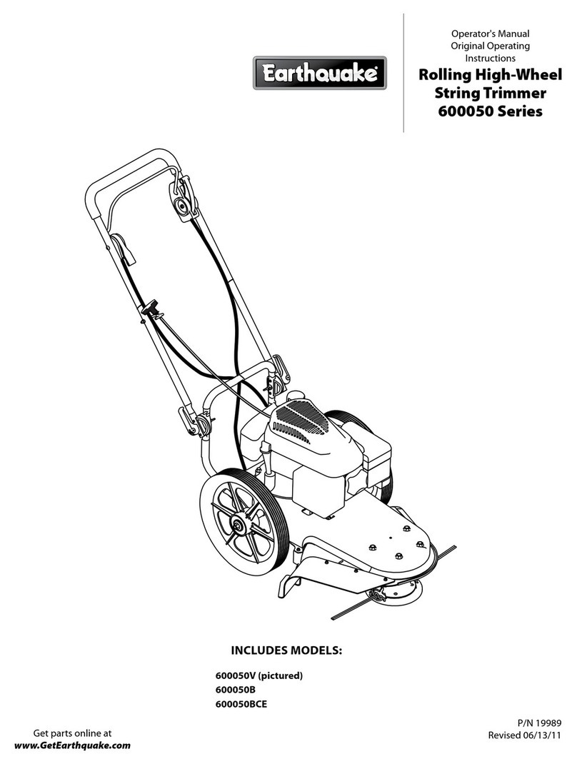 EarthQuake 600050 Series Operator's manual original operating  instructions